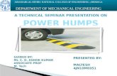 POWER HUMPS...... power generation using speed breakers!!!