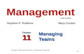 Chapter 11 management (10 th edition) by robbins and coulter
