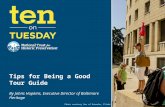 [10 on Tuesday] Tips for Being a Good Tour Guide