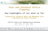 East and Southern Africa FlagshipKey highlights of our work so far-Polly Ericksen