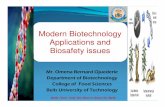 Modern biotechnology and biosafety issues