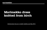 Marimekko dress knitted from birch 2