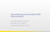 Developing Accessible PDFs