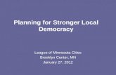 Planning for stronger local democracy - Minnesota workshop