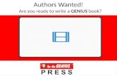 Authors Wanted