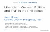 Liberalism,  German Politics and FNF in the Philippines