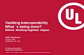AAMI Conference presentation - "Tackling Interoperability - What's Being done?"