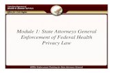 Module 1 state attorneys general enforcement of federal health privacy law