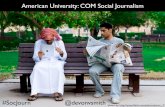 American University Social Journalism
