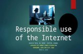 Responsible use of the internet