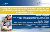 Webinar: Community-based Care Transitions Program - How To Apply