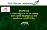 ePortfolio, a tailored system for nursing professional development and regulatory recertification