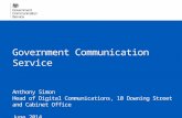 Anthony Simon, Government communication service