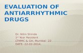 Evaluation of antiarrhythmic drugs (1)