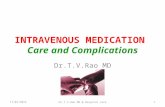 Intravenous medication, Care and Complications