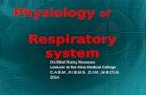 Respiratory physiology