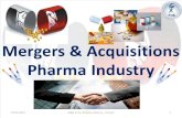 Mergers & acquisitions pharma industry