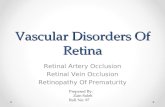 Some Vascular disorders of retina
