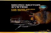 Micro Motor System - Neuro and spine