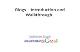Blogs – Introduction and Walkthrough