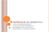 Approach to dementia