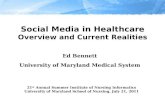 Social Media in Healthcare - Overview and Current Realities