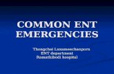 Common ENT emergencies