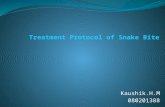 Treatment protocol of snake bite