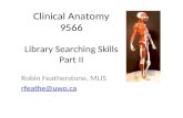Library skills for clinical anatomy 9566 jan 2011