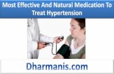 Most Effective And Natural Medication To Treat Hypertension