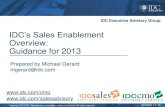 2013 Sales Enablement Strategy - For Marketing & Sales