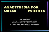 Anaesthesia For Obese Patient
