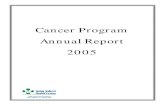 Cancer Program Annual Report 2005