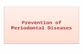 Prevention of periodontal disease
