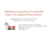 Modeling arguments in scientific papers ArgDiaP 2014 05-23