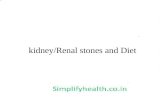 Diet and Kidney/Renal stone