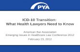 ICD-10 Transition: What Health Lawyers Need to Know