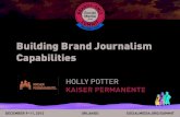Building brand journalism capabilities, presented by Holly Potter