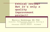 F5 Ethical Review?  But It's Only a Quality Improvement Project - M. Redekopp