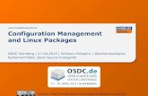 OSDC 2013 - Configuration Management and Linux Packages