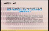 The Whats, Whys and Hows of Database as a Service