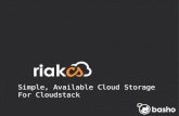 Riak CS in Cloudstack