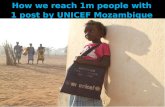 How UNICEF Mozambique reached 1million people with 1 post, with just 40k followers