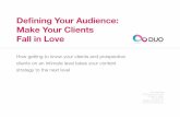 Defining Your Audience: Make Your Clients Fall in Love