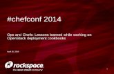 Rackspace Private Cloud presentation for ChefConf 2014