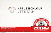 Apple Bonjour: Let's Talk!