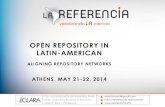 OpenAIRE-COAR conference 2014: Aligning Repository Networks - RED CLARA/LaReferencia, by Carmen Gloria Labbe