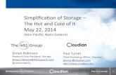 Simplification of storage - The Hot and the Cold of It
