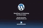 WordPress 2.5 Overview - Rich Media Institute