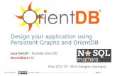 Design your application using Persistent Graphs and OrientDB